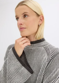 Sale Jersey oversize con cuello alto Mujer Jerséis|Ropa De Punto