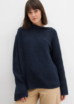 Jersey oversize de canalé Mujer Jerséis|Ropa De Punto