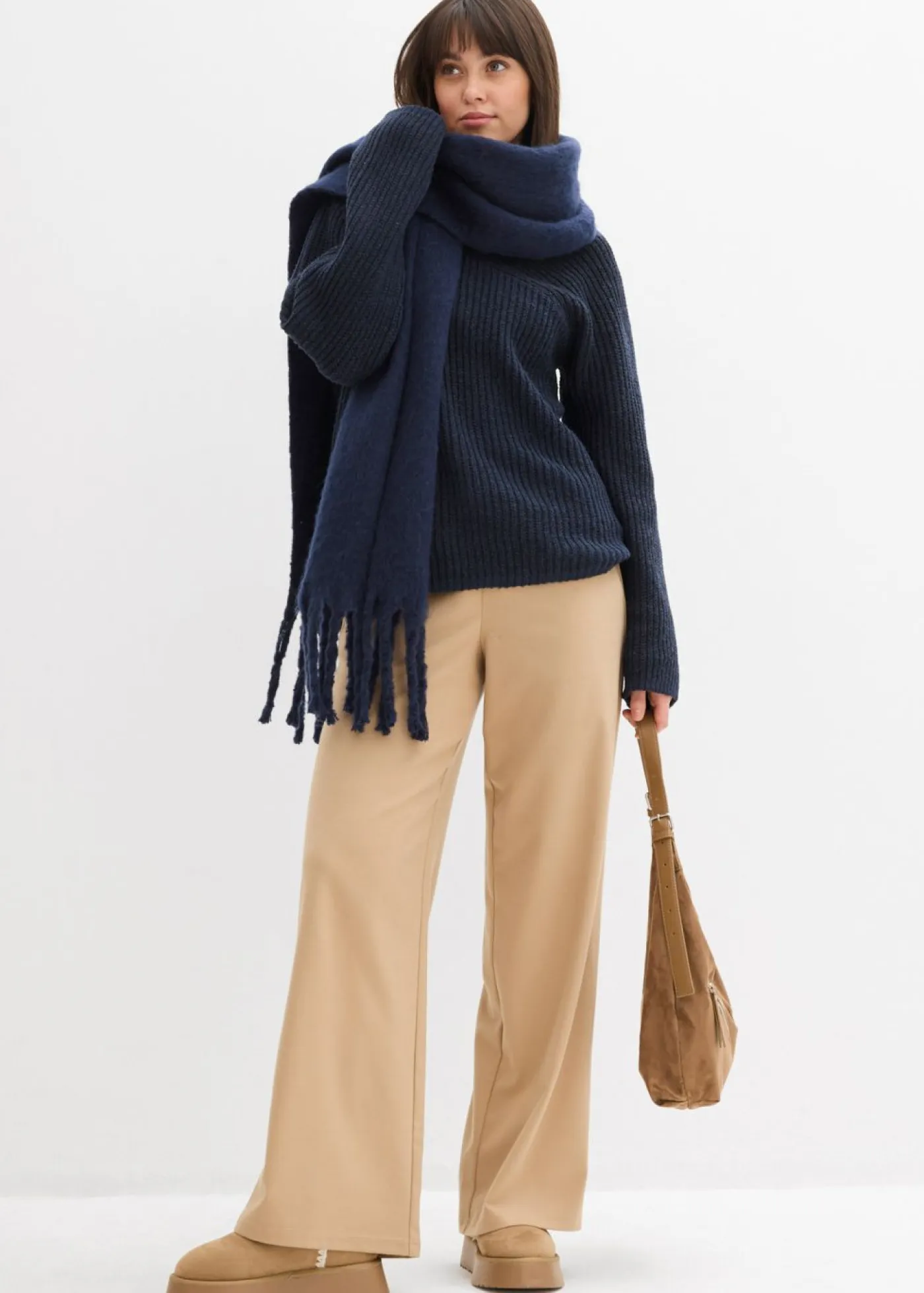 Jersey oversize de canalé Mujer Jerséis|Ropa De Punto