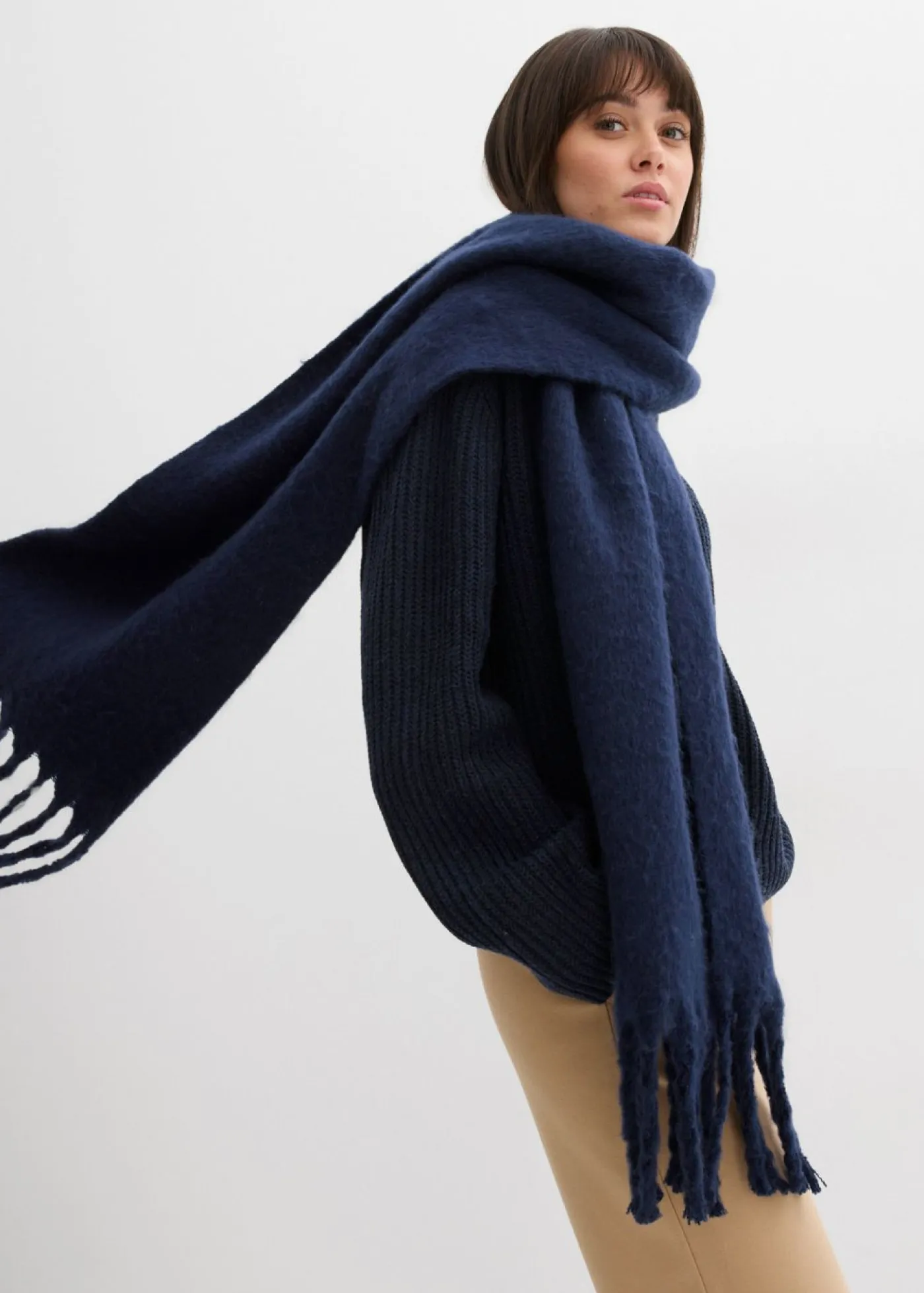 Jersey oversize de canalé Mujer Jerséis|Ropa De Punto