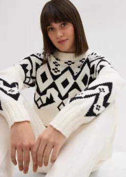 Outlet Jersey oversize de estilo noruego Mujer Jerséis|Ropa De Punto