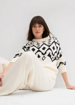 Outlet Jersey oversize de estilo noruego Mujer Jerséis|Ropa De Punto