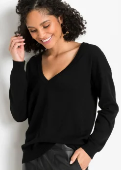 Clearance Jersey oversize de mezcla de viscosa Mujer Jerséis|Ropa De Punto