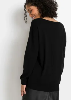 Clearance Jersey oversize de mezcla de viscosa Mujer Jerséis|Ropa De Punto