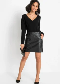 Clearance Jersey oversize de mezcla de viscosa Mujer Jerséis|Ropa De Punto