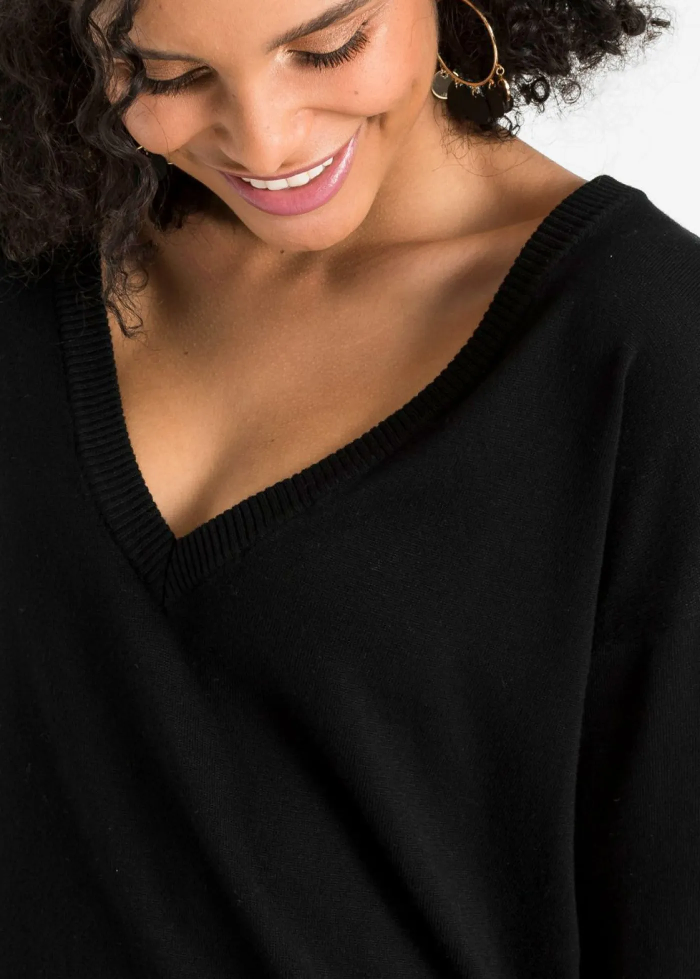Clearance Jersey oversize de mezcla de viscosa Mujer Jerséis|Ropa De Punto