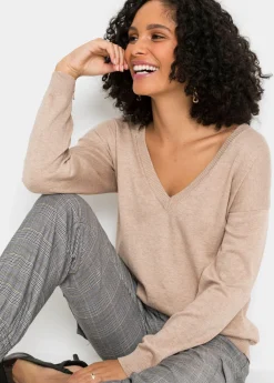 Best Jersey oversize de mezcla de viscosa Mujer Jerséis|Ropa De Punto