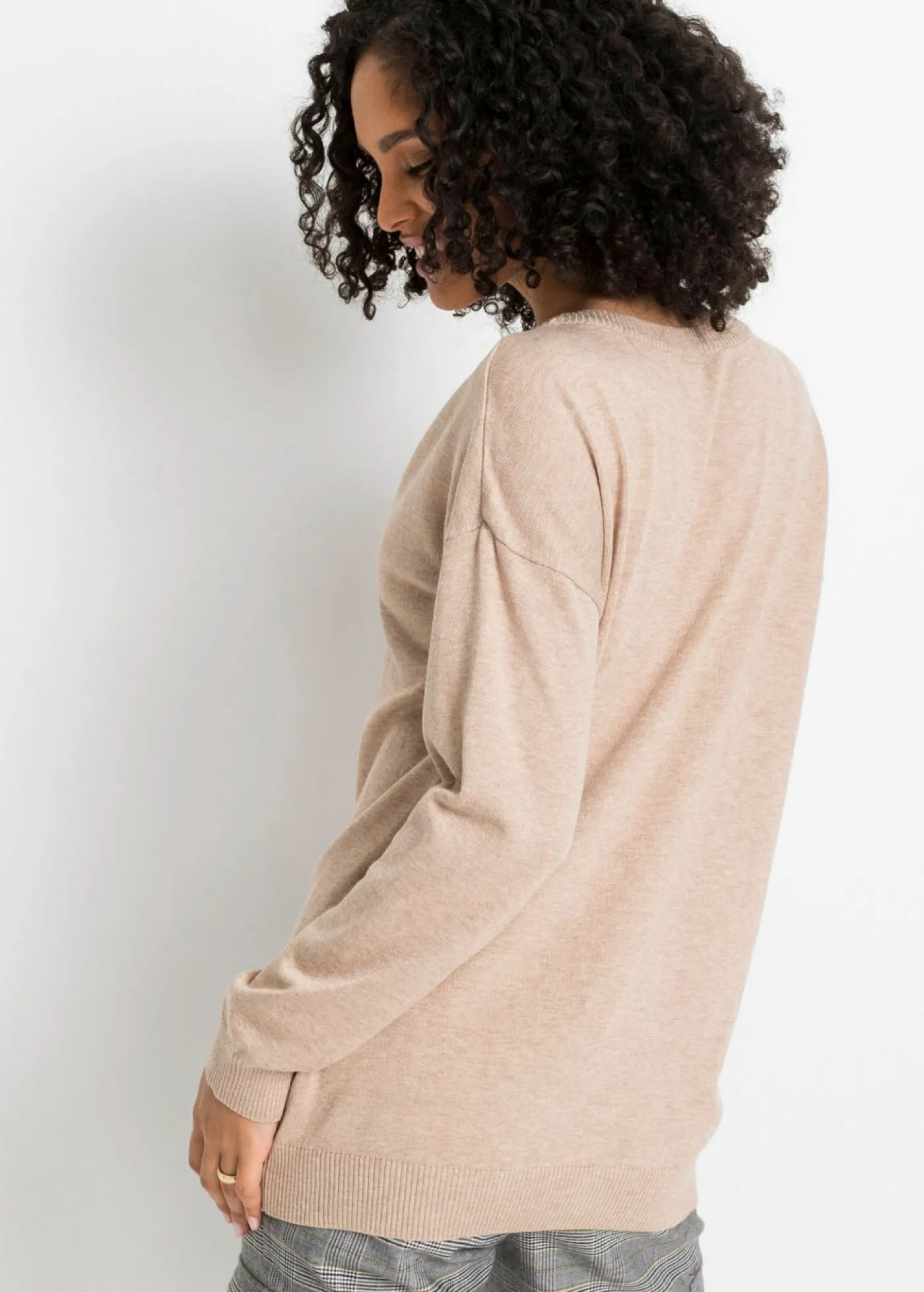 Best Jersey oversize de mezcla de viscosa Mujer Jerséis|Ropa De Punto