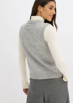 New Jersey sin mangas Mujer Jerséis|Ropa De Punto