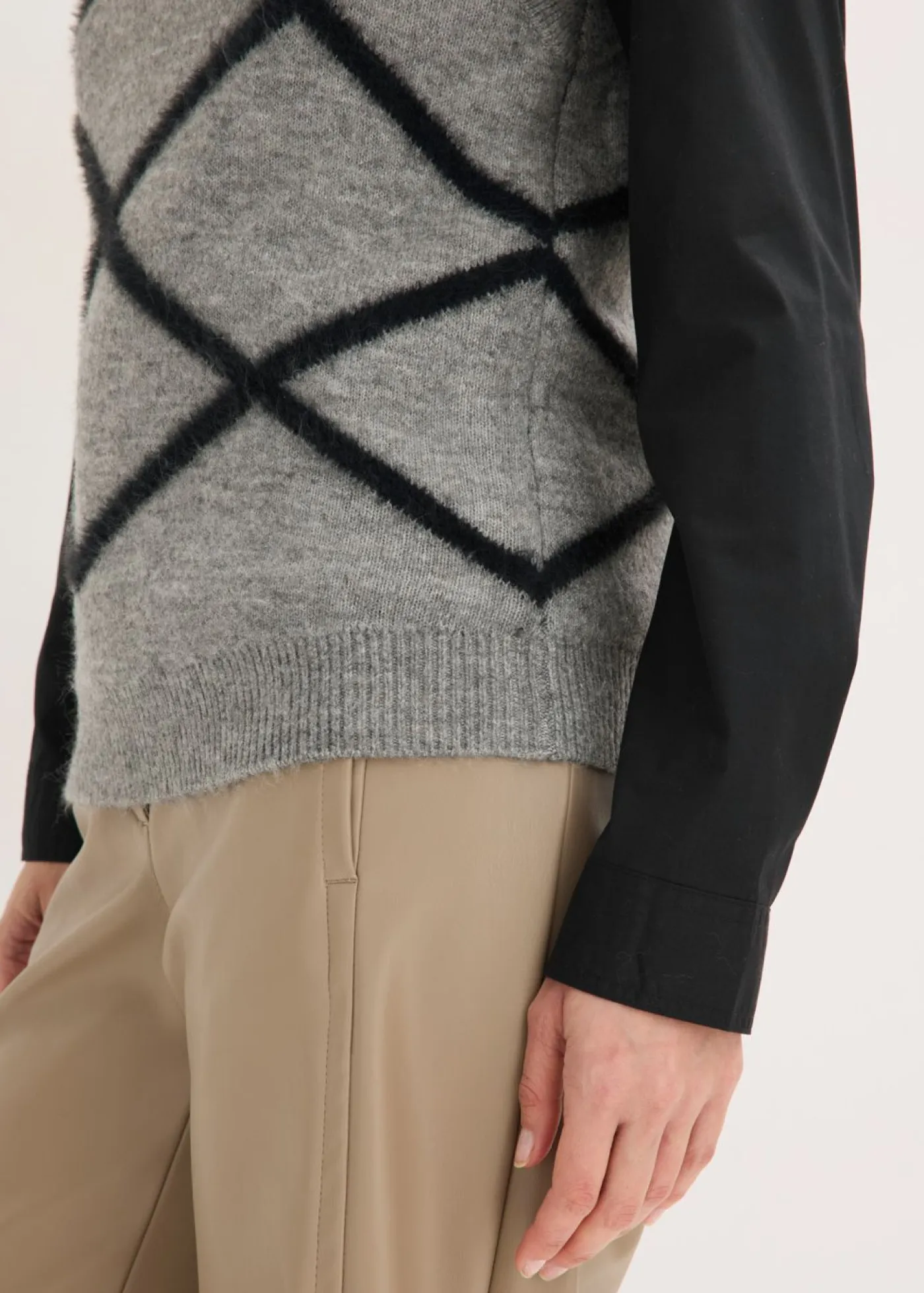 Sale Jersey sin mangas de hilo suave Mujer Jerséis|Ropa De Punto