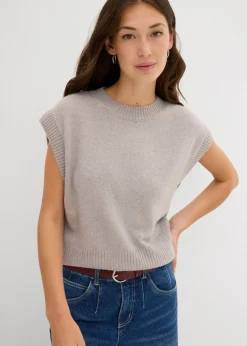 Online Jersey sin mangas oversized Mujer Jerséis|Ropa De Punto