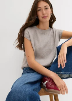 Online Jersey sin mangas oversized Mujer Jerséis|Ropa De Punto