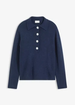 Online Jersey tipo polo con contenido de lana Mujer Jerséis|Ropa De Punto