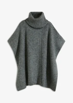 Discount Jersey tipo poncho con mezcla de lana Mujer Ponchos|Jerséis