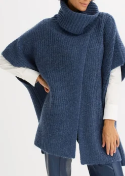 Discount Jersey tipo poncho con mezcla de lana Mujer Ponchos|Jerséis