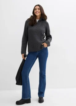 Outlet Jersey tipo troyer de canalé Mujer Jerséis