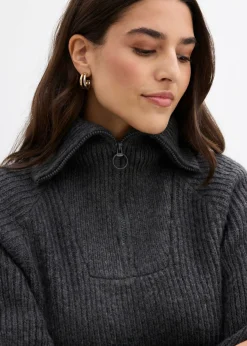 Outlet Jersey tipo troyer de canalé Mujer Jerséis