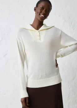 Clearance Jersey troyer con lana merina Mujer Jerséis