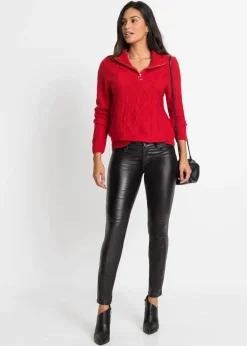 Online Jersey troyer con patrón trenzado Mujer Jerséis
