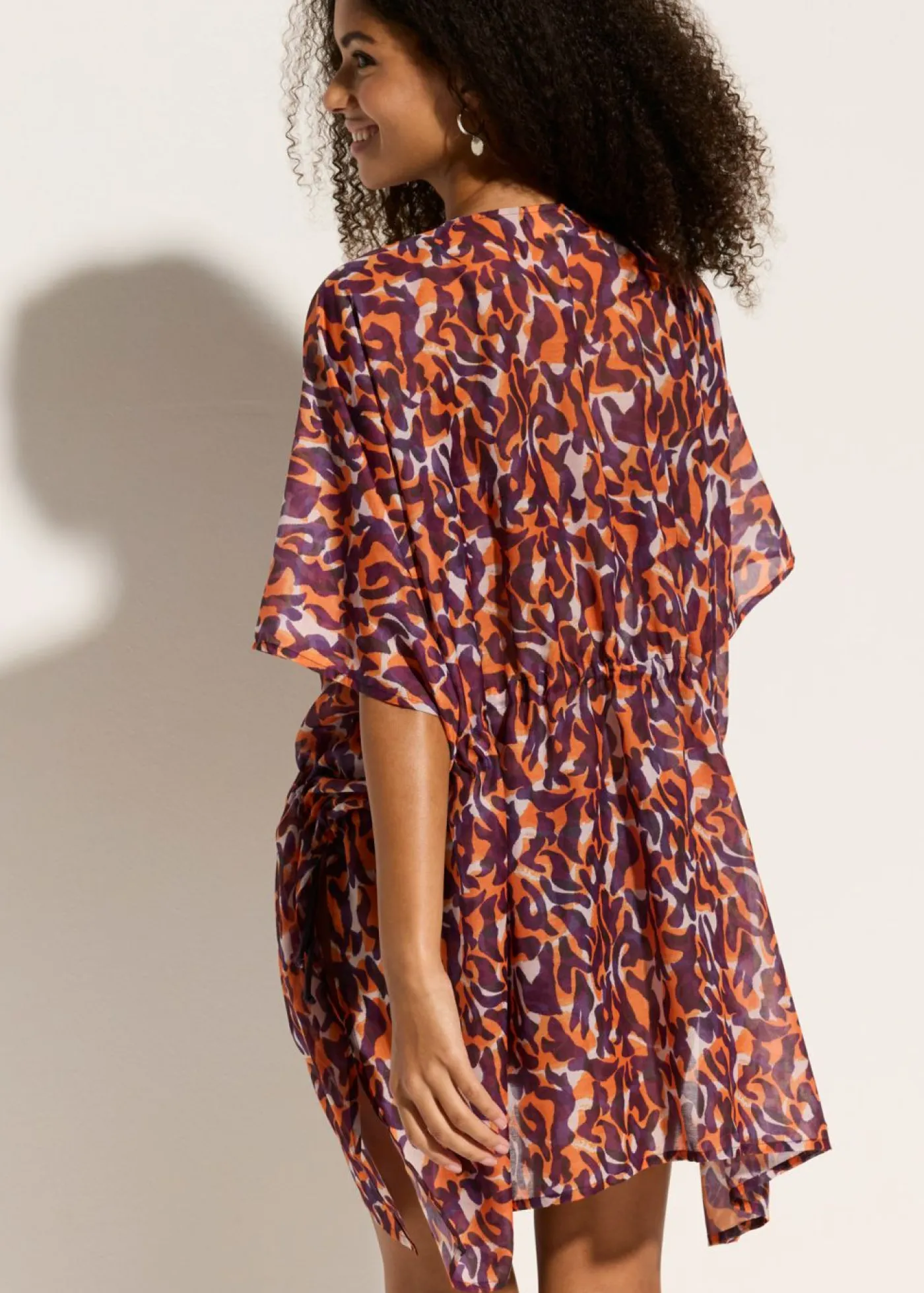 Best Kimono de playa con detalle de cordón Mujer Ropa De Playa|Camisas Y Blusas