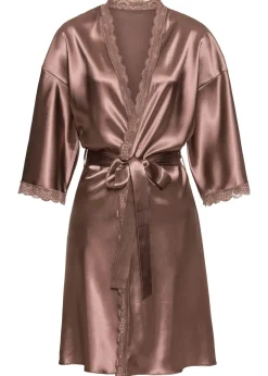Sale Kimono de satén Mujer Albornoces Y Batas|Lencería