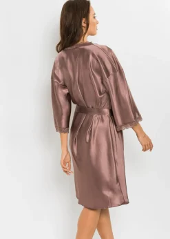 Sale Kimono de satén Mujer Albornoces Y Batas|Lencería