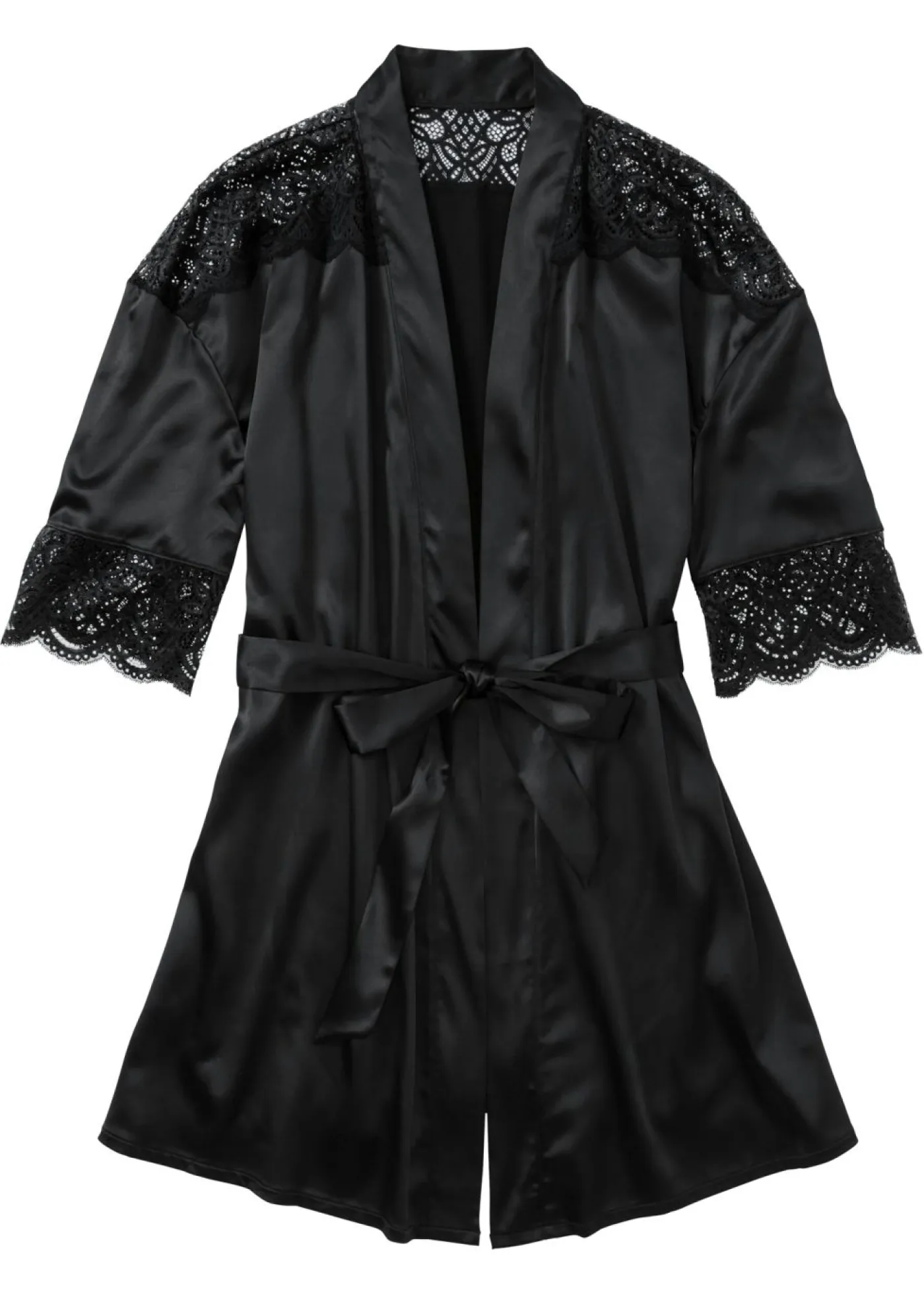 Outlet Kimono de satén con efecto brillante Mujer Albornoces Y Batas|Lencería