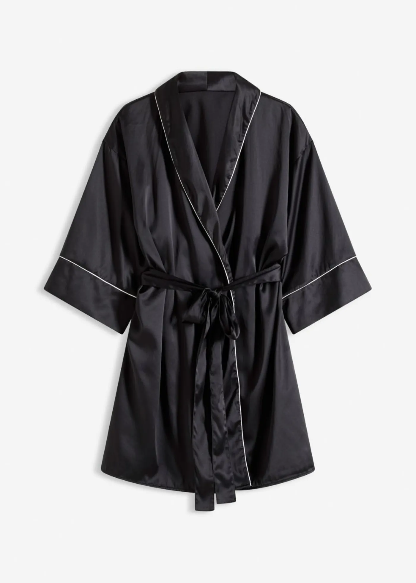Kimono de satén con efecto brillante Mujer Albornoces Y Batas|Lencería