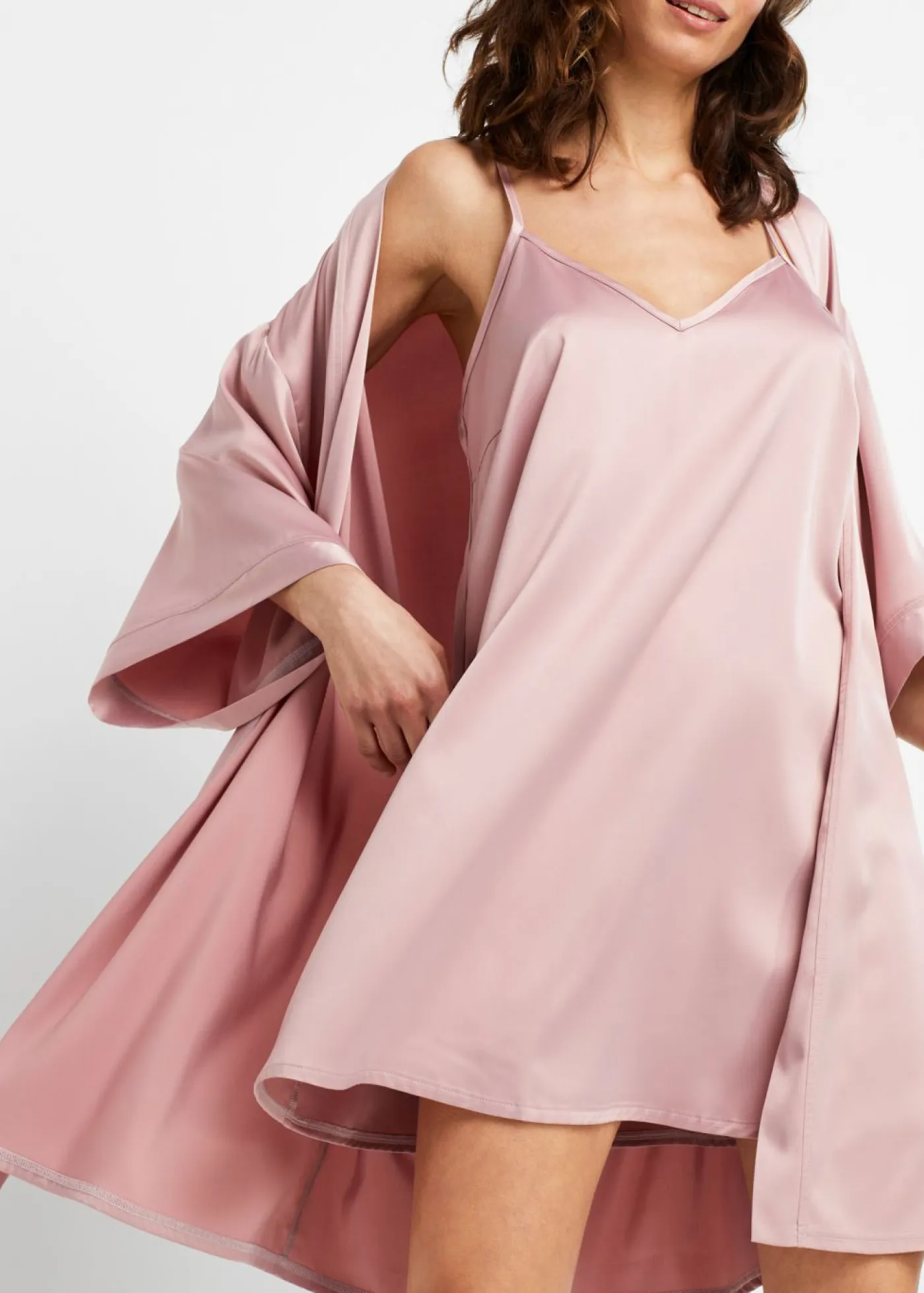 Kimono y negligé (juego de bata de 2 piezas) Mujer Corsés|Albornoces Y Batas