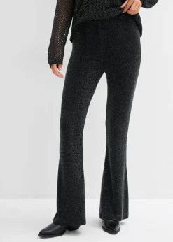 Discount Leggings acampanados con purpurina Mujer Pantalones