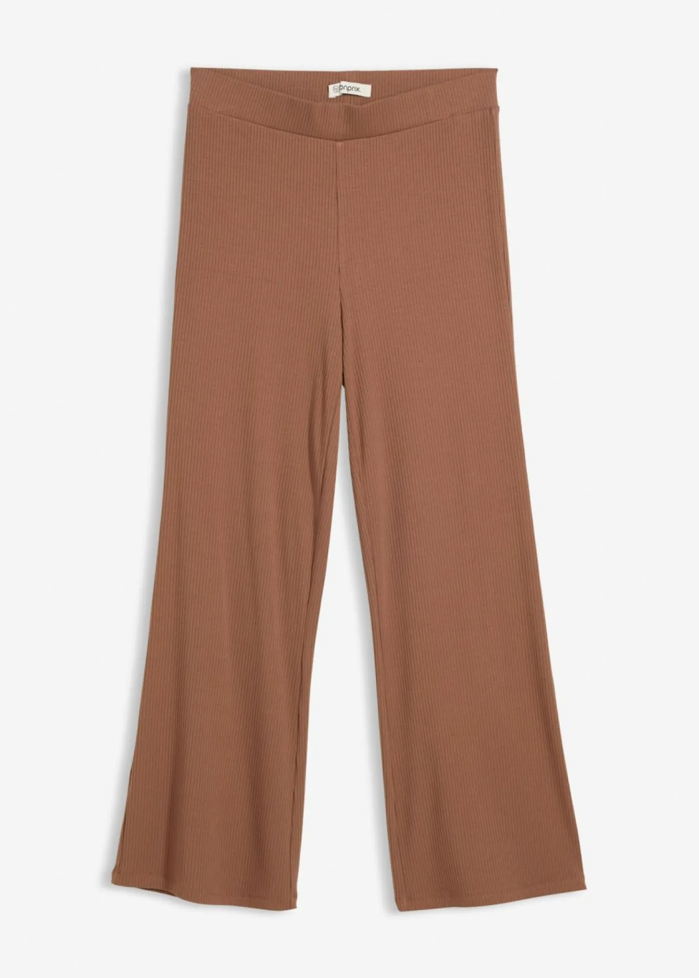 Clearance Leggings acortados de canalé de mezcla de viscosa Mujer Pantalones|Novedades