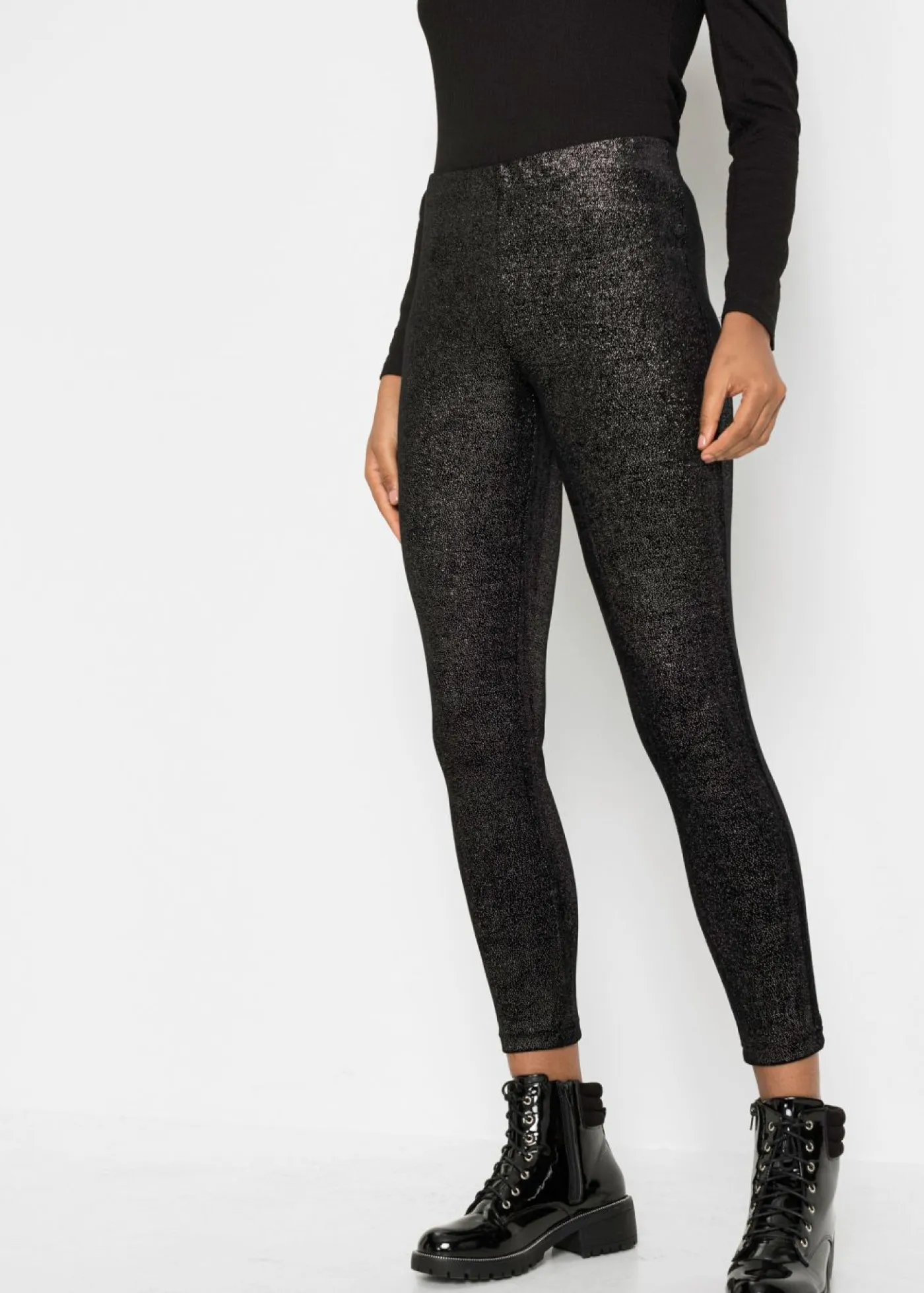 Leggings brillantes de terciopelo Mujer Tallas Pequeñas