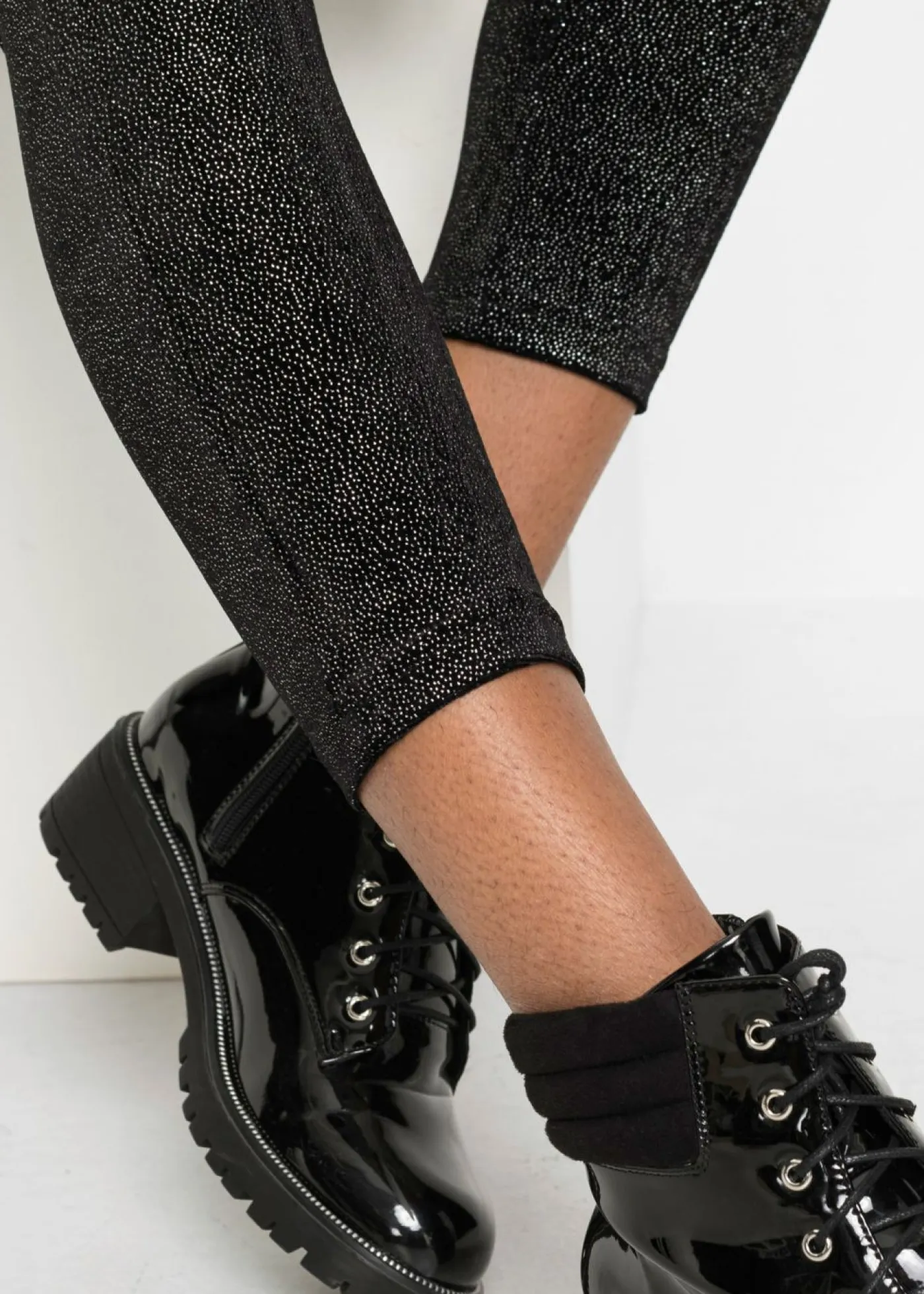 Leggings brillantes de terciopelo Mujer Tallas Pequeñas