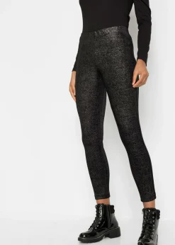 Outlet Leggings brillantes de terciopelo Mujer Pantalones