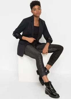 Outlet Leggings brillantes de terciopelo Mujer Pantalones
