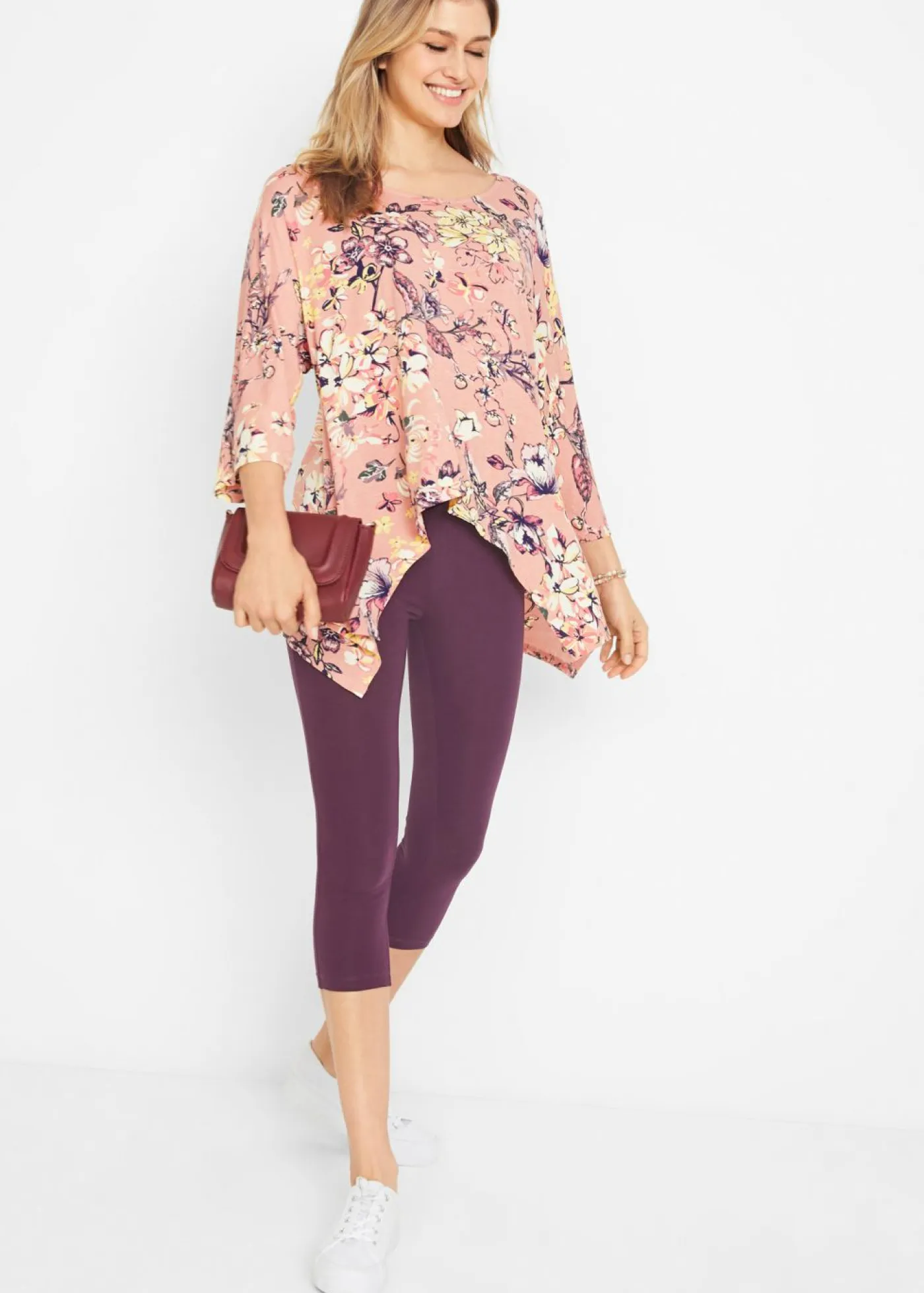 Sale Leggings capri con cinturilla cómoda Mujer Básicos|Pantalones