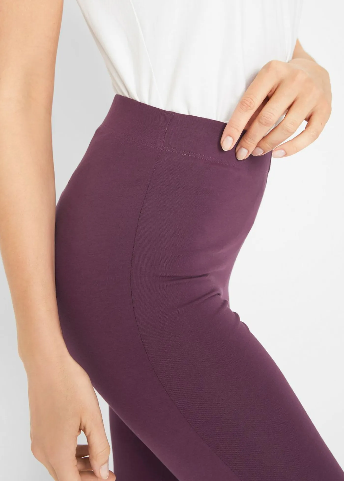 Sale Leggings capri con cinturilla cómoda Mujer Básicos|Pantalones