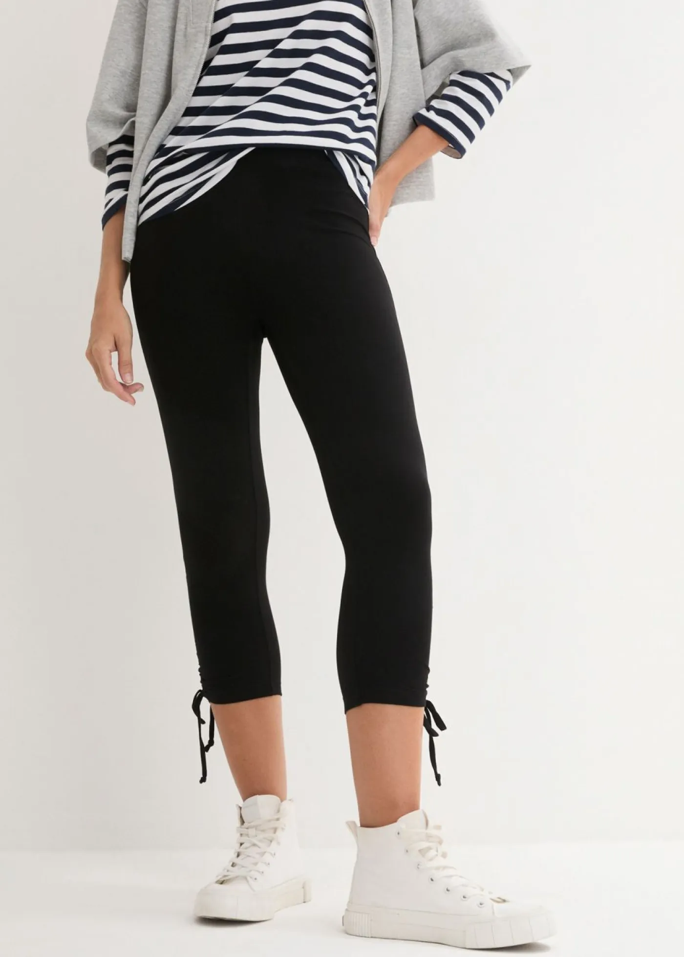 Sale Leggings capri con fruncido (2 unidades) Mujer Pantalones