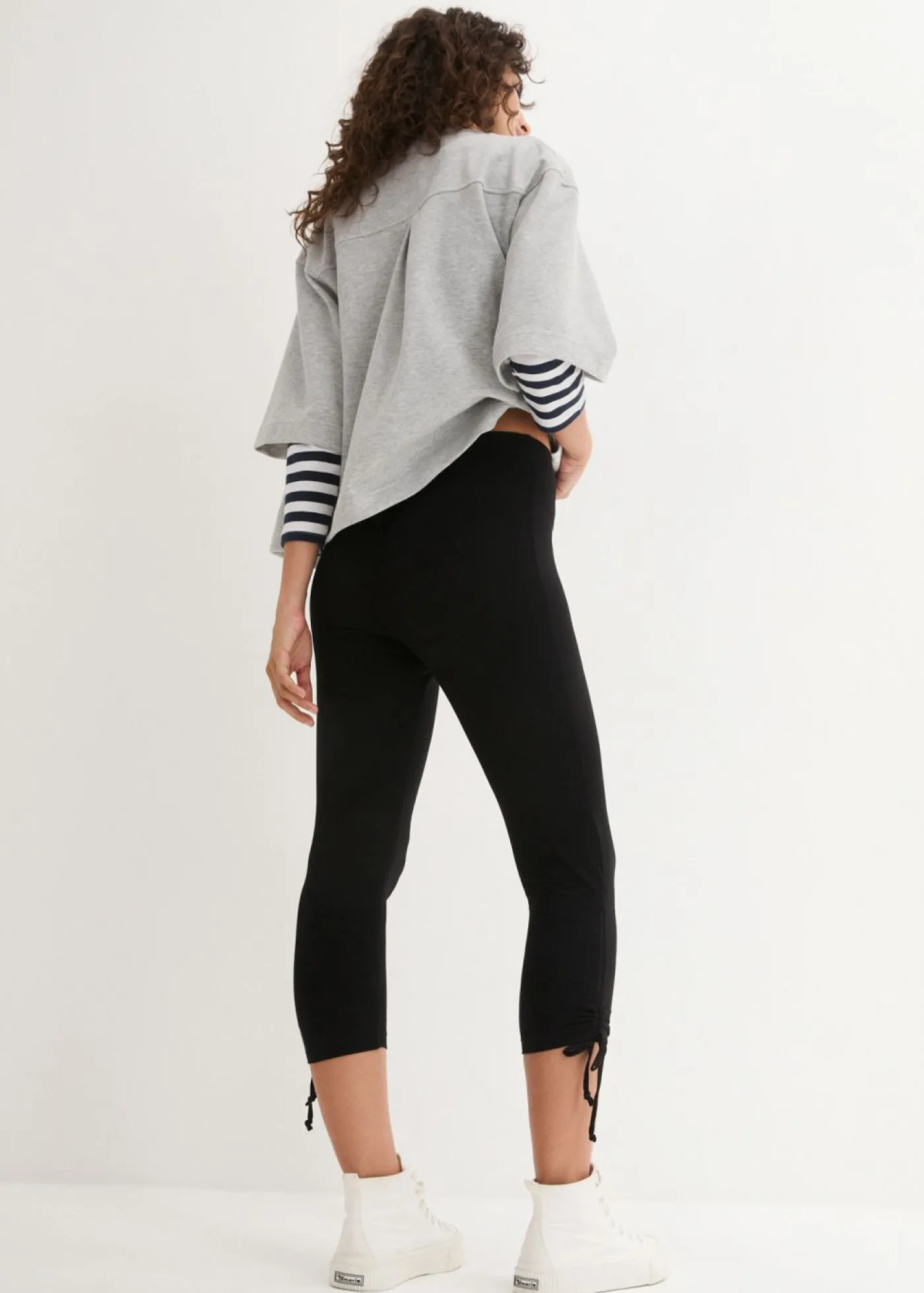Sale Leggings capri con fruncido (2 unidades) Mujer Pantalones
