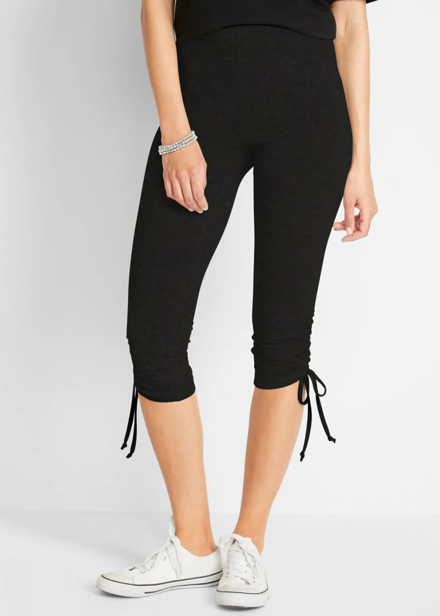 Outlet Leggings capri con fruncido (2 unidades) Mujer Pantalones