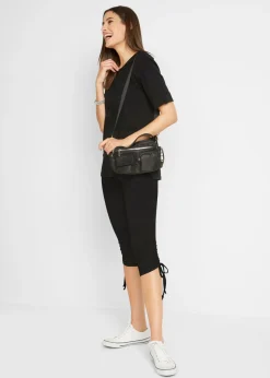 Outlet Leggings capri con fruncido (2 unidades) Mujer Pantalones