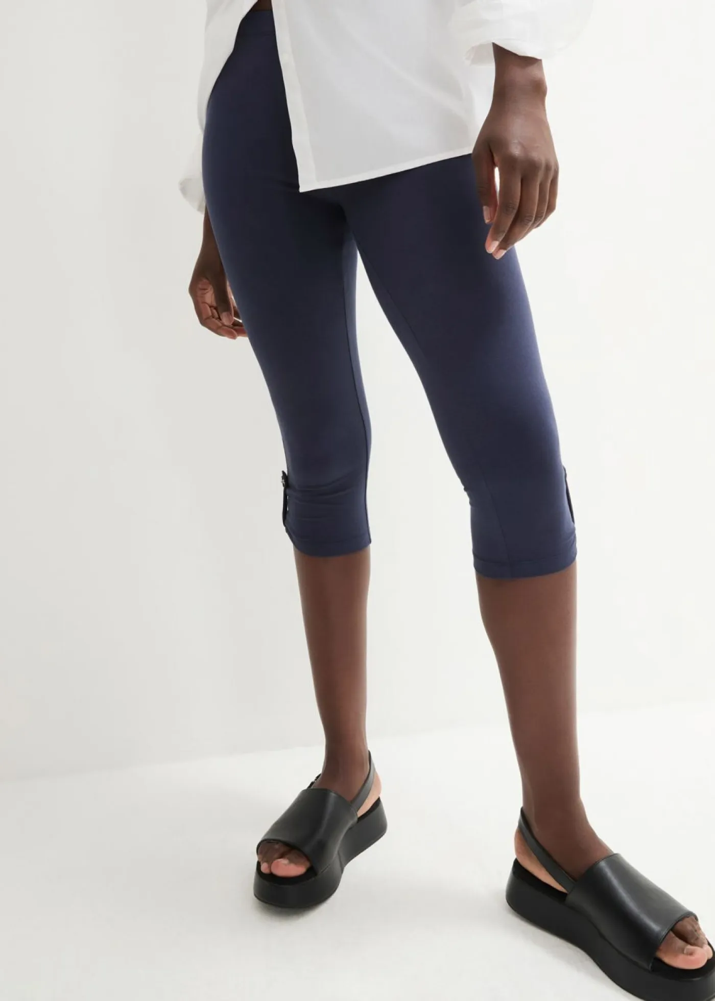 Sale Leggings capri de algodón orgánico Mujer Pantalones