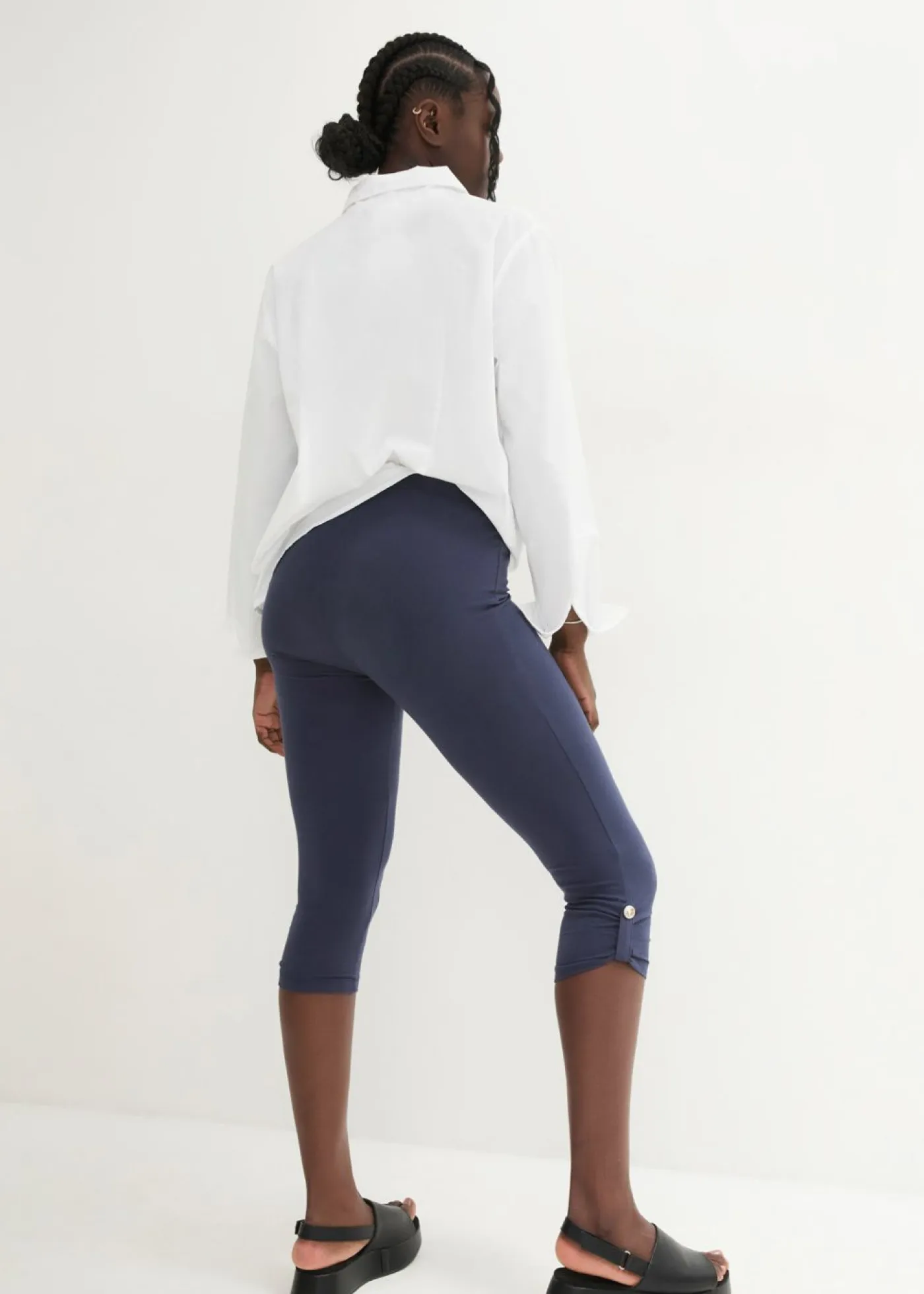 Sale Leggings capri de algodón orgánico Mujer Pantalones