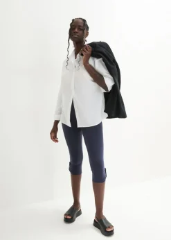Sale Leggings capri de algodón orgánico Mujer Pantalones