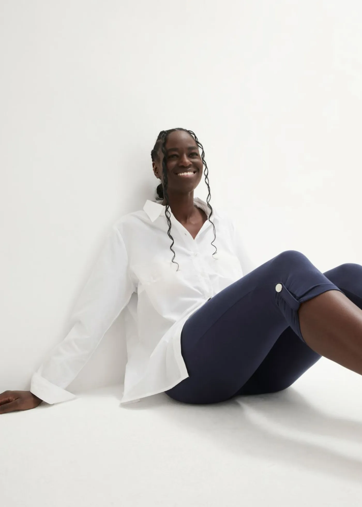 Sale Leggings capri de algodón orgánico Mujer Pantalones