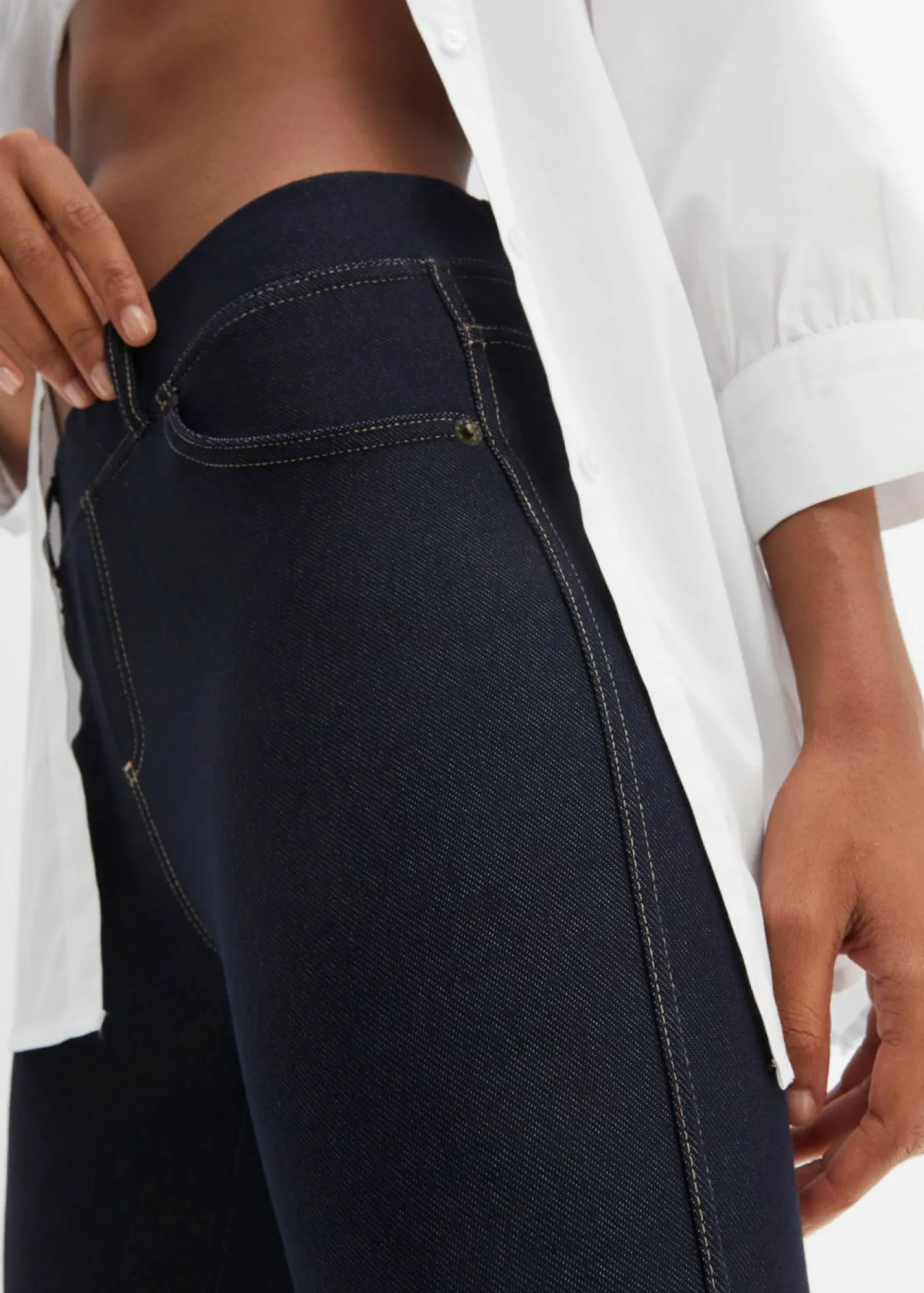 Leggings con aspecto de vaquero Mujer Pantalones