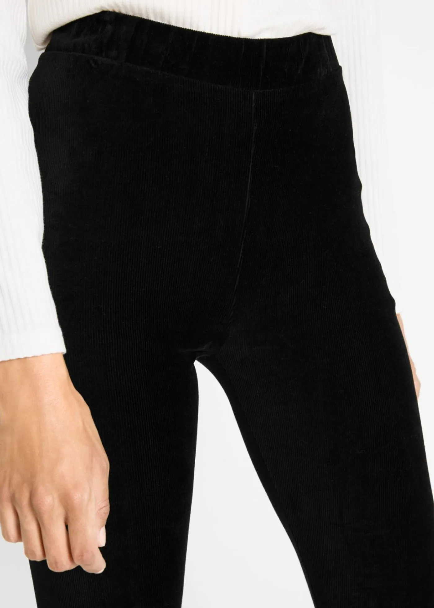 Discount Leggings de pana fina con cintura ancha y cómoda Mujer Pantalones
