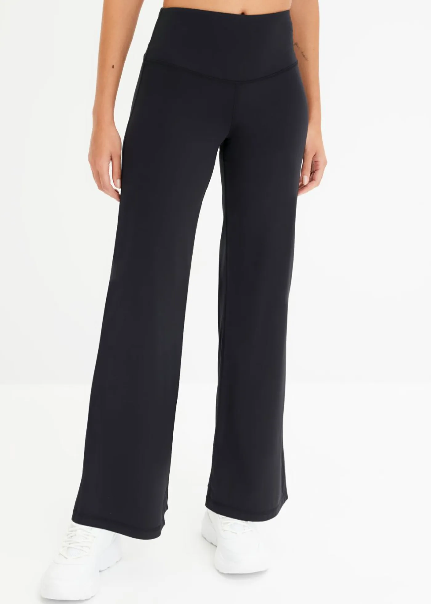 Sale Leggings deportivos cómodos con pernera recta y material de secado rápido Mujer Ropa Deportiva|Pantalones