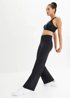Sale Leggings deportivos cómodos con pernera recta y material de secado rápido Mujer Ropa Deportiva|Pantalones