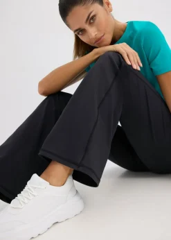 Online Leggings deportivos de algodón resistente con perneras rectas Mujer Ropa Deportiva|Pantalones